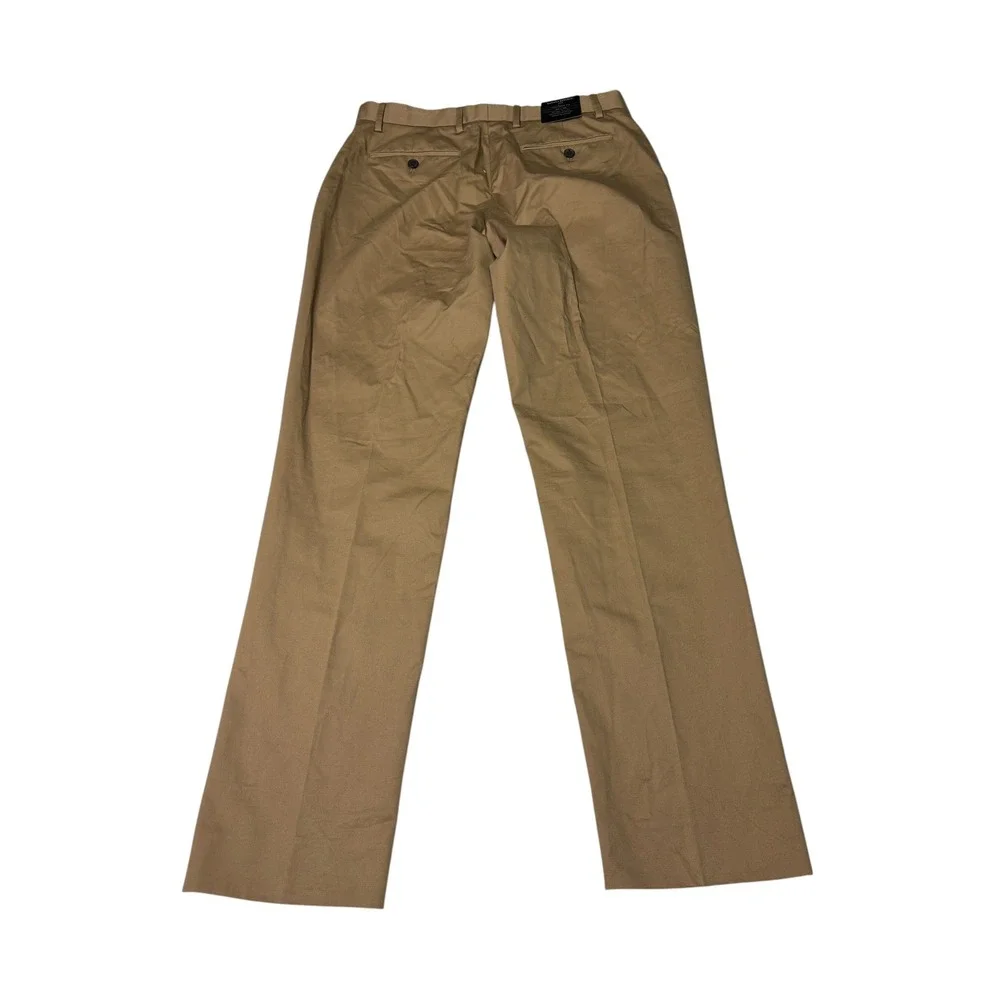 NWT Banana Republic Tailored Fit Chino Pants Mens 32x32 Khaki Brown Cotton‎